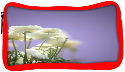 

Snoogg Eco Friendly Canvas Anniversary Flowers Student Pen Pencil Case Coin Purse Pouch Cosmetic Makeup Bag (RED) Pouch(Multicolor)