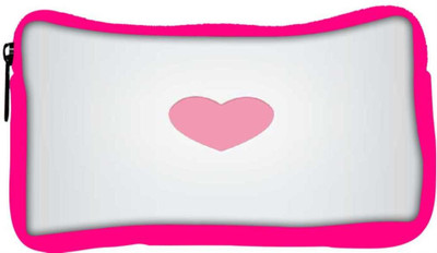 

Snoogg Eco Friendly Canvas Pink Heart Minimal Student Pen Pencil Case Coin Purse Pouch Cosmetic Makeup Bag (PINK) Pouch(Multicolor)