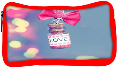 

Snoogg Eco Friendly Canvas Love Potion Student Pen Pencil Case Coin Purse Pouch Cosmetic Makeup Bag (RED) Pouch(Multicolor)