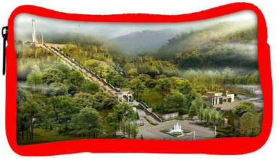 

Snoogg Eco Friendly Canvas Long Route Steps Designer Student Pen Pencil Case Coin Purse Pouch Cosmetic Makeup Bag (RED) Pouch(Multicolor)