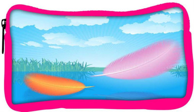 

Snoogg Eco Friendly Canvas Feathers Vector Student Pen Pencil Case Coin Purse Pouch Cosmetic Makeup Bag (PINK) Pouch(Multicolor)