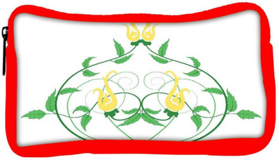 

Snoogg Eco Friendly Canvas Decorative Flourish Frame Student Pen Pencil Case Coin Purse Pouch Cosmetic Makeup Bag (RED) Pouch(Multicolor)