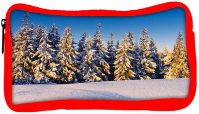 

Snoogg Eco Friendly Canvas Christmas Trees Designer Student Pen Pencil Case Coin Purse Pouch Cosmetic Makeup Bag (RED) Pouch(Multicolor)