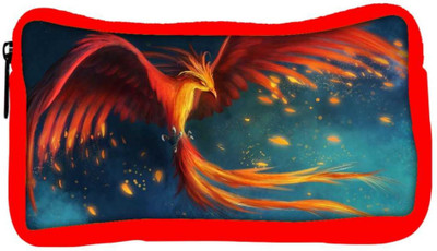 

Snoogg Eco Friendly Canvas Phoenix Fire Bird Designer Student Pen Pencil Case Coin Purse Pouch Cosmetic Makeup Bag (RED) Pouch(Multicolor)