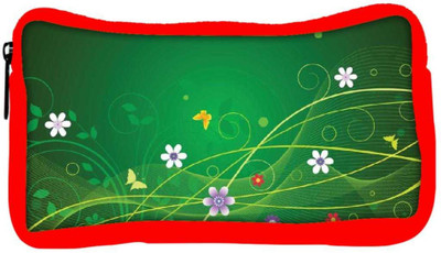 

Snoogg Eco Friendly Canvas Minimal Pretty Design Student Pen Pencil Case Coin Purse Pouch Cosmetic Makeup Bag (RED) Pouch(Multicolor)