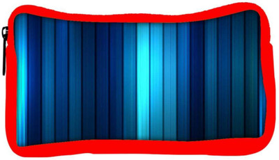 

Snoogg Eco Friendly Canvas Blue Strips Designer Student Pen Pencil Case Coin Purse Pouch Cosmetic Makeup Bag (RED) Pouch(Multicolor)