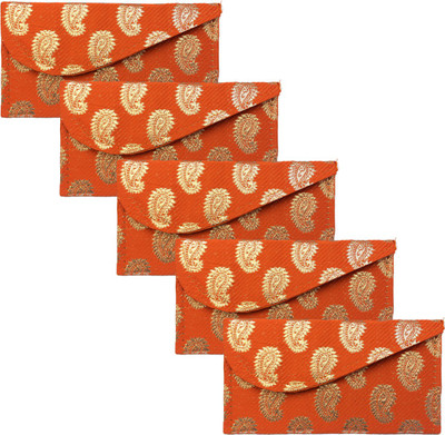 

Shubh Shagun Money wedding Birthday Anniversary Pouch(Orange)