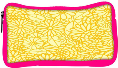 

Snoogg Eco Friendly Canvas Abstract Yellow Floral Designer Student Pen Pencil Case Coin Purse Pouch Cosmetic Makeup Bag (PINK) Pouch(Multicolor)