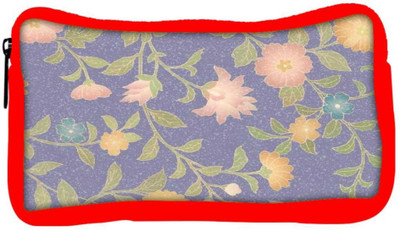 

Snoogg Eco Friendly Canvas Floral Pattern Student Pen Pencil Case Coin Purse Pouch Cosmetic Makeup Bag (RED) Pouch(Multicolor)