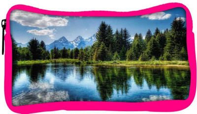 

Snoogg Eco Friendly Canvas Wavy Water Designer Student Pen Pencil Case Coin Purse Pouch Cosmetic Makeup Bag (PINK) Pouch(Multicolor)
