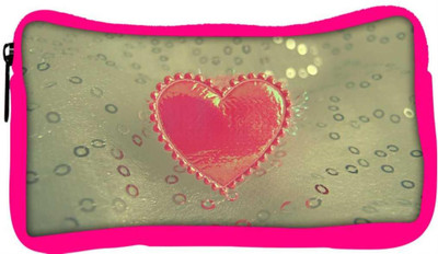 

Snoogg Eco Friendly Canvas Small Heart Designer Student Pen Pencil Case Coin Purse Pouch Cosmetic Makeup Bag (PINK) Pouch(Multicolor)