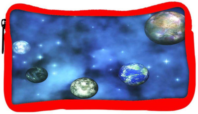

Snoogg Eco Friendly Canvas Cosmic Visualization Student Pen Pencil Case Coin Purse Pouch Cosmetic Makeup Bag (RED) Pouch(Multicolor)
