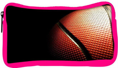 

Snoogg Eco Friendly Canvas Basketball Designer Student Pen Pencil Case Coin Purse Pouch Cosmetic Makeup Bag (PINK) Pouch(Multicolor)