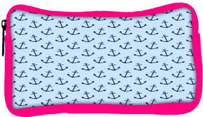 

Snoogg Eco Friendly Canvas Blue Anchor Designer Student Pen Pencil Case Coin Purse Pouch Cosmetic Makeup Bag (PINK) Pouch(Multicolor)