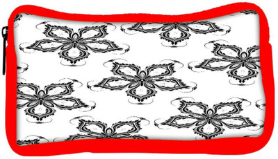 

Snoogg Eco Friendly Canvas Grey Floral Flower Designer Student Pen Pencil Case Coin Purse Pouch Cosmetic Makeup Bag (RED) Pouch(Multicolor)