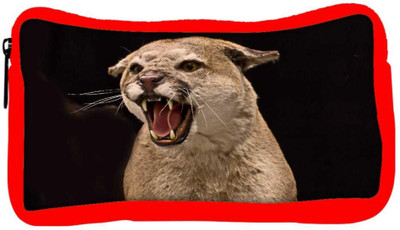 

Snoogg Eco Friendly Canvas Cougar Animal 158 Student Pen Pencil Case Coin Purse Pouch Cosmetic Makeup Bag (RED) Pouch(Multicolor)