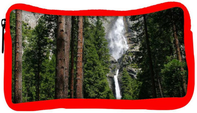 

Snoogg Eco Friendly Canvas Waterfall In Forest Designer Student Pen Pencil Case Coin Purse Pouch Cosmetic Makeup Bag (RED) Pouch(Multicolor)