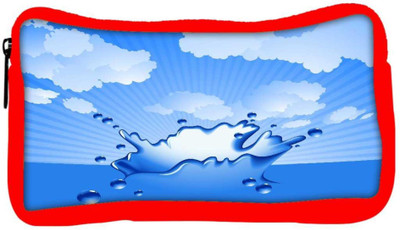 

Snoogg Eco Friendly Canvas Clear Water Splash Vector Student Pen Pencil Case Coin Purse Pouch Cosmetic Makeup Bag (RED) Pouch(Multicolor)