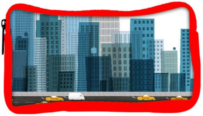 

Snoogg Eco Friendly Canvas Busy City Street 2600 Student Pen Pencil Case Coin Purse Pouch Cosmetic Makeup Bag (RED) Pouch(Multicolor)