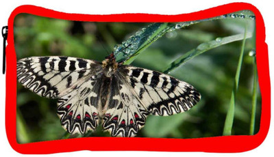 

Snoogg Eco Friendly Canvas Mixed Color Butterfly Designer Student Pen Pencil Case Coin Purse Pouch Cosmetic Makeup Bag (RED) Pouch(Multicolor)