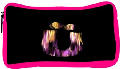 

Snoogg Eco Friendly Canvas Flaming 3D Letter Student Pen Pencil Case Coin Purse Pouch Cosmetic Makeup Bag (PINK) Pouch(Multicolor)