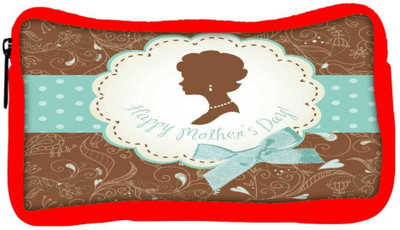 

Snoogg Eco Friendly Canvas Mothers Day Card Cute Vintage Frames With Ladies Silhouettes Student Pen Pencil Case Coin Purse Pouch Cosmetic Makeup Bag (RED) Pouch(Multicolor)
