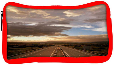 

Snoogg Eco Friendly Canvas Cloudy Sunset Over Highway Student Pen Pencil Case Coin Purse Pouch Cosmetic Makeup Bag (RED) Pouch(Multicolor)