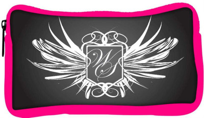 

Snoogg Eco Friendly Canvas Abstract Wings Student Pen Pencil Case Coin Purse Pouch Cosmetic Makeup Bag (PINK) Pouch(Multicolor)