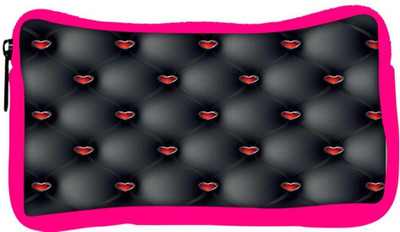 

Snoogg Eco Friendly Canvas Red Small Hearts Designer Student Pen Pencil Case Coin Purse Pouch Cosmetic Makeup Bag (PINK) Pouch(Multicolor)