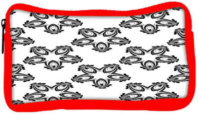

Snoogg Eco Friendly Canvas Grey Pattern White Designer Student Pen Pencil Case Coin Purse Pouch Cosmetic Makeup Bag (RED) Pouch(Multicolor)