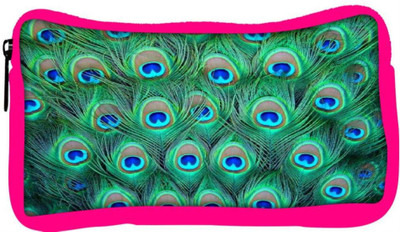 

Snoogg Eco Friendly Canvas Peacock Pattern 2 Student Pen Pencil Case Coin Purse Pouch Cosmetic Makeup Bag (PINK) Pouch(Multicolor)