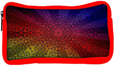 

Snoogg Eco Friendly Canvas Abstract Sun Rays Designer Student Pen Pencil Case Coin Purse Pouch Cosmetic Makeup Bag (RED) Pouch(Multicolor)