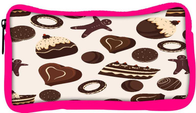 

Snoogg Eco Friendly Canvas Brown Chocolates Designer Student Pen Pencil Case Coin Purse Pouch Cosmetic Makeup Bag (PINK) Pouch(Multicolor)