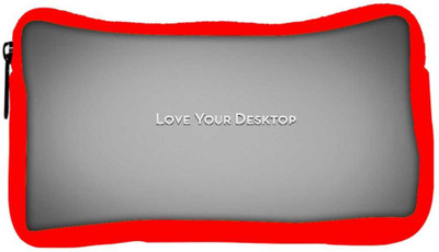 

Snoogg Eco Friendly Canvas Love Your Desktop Grey Designer Student Pen Pencil Case Coin Purse Pouch Cosmetic Makeup Bag (RED) Pouch(Multicolor)