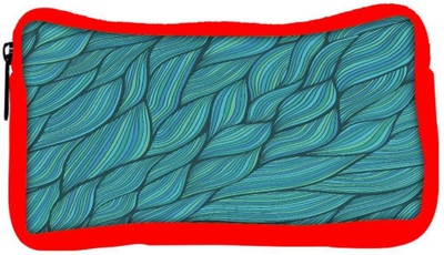 

Snoogg Eco Friendly Canvas Seamless Waves Texture Student Pen Pencil Case Coin Purse Pouch Cosmetic Makeup Bag (RED) Pouch(Multicolor)