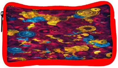 

Snoogg Eco Friendly Canvas Digital Floral Kenzie Student Pen Pencil Case Coin Purse Pouch Cosmetic Makeup Bag (RED) Pouch(Multicolor)
