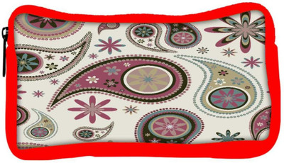 

Snoogg Eco Friendly Canvas Dark Green Pattern Designer Student Pen Pencil Case Coin Purse Pouch Cosmetic Makeup Bag (RED) Pouch(Multicolor)