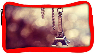

Snoogg Eco Friendly Canvas Cute Eiffel Tower Designer Student Pen Pencil Case Coin Purse Pouch Cosmetic Makeup Bag (RED) Pouch(Multicolor)