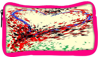 

Snoogg Eco Friendly Canvas Cool Heart Paint Student Pen Pencil Case Coin Purse Pouch Cosmetic Makeup Bag (PINK) Pouch(Multicolor)