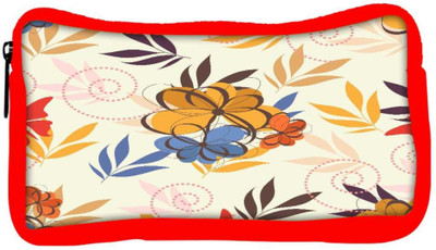 

Snoogg Eco Friendly Canvas Multicolor Petals Designer Student Pen Pencil Case Coin Purse Pouch Cosmetic Makeup Bag (RED) Pouch(Multicolor)