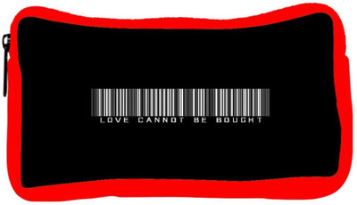 

Snoogg Eco Friendly Canvas Love Cannot Be Bought Student Pen Pencil Case Coin Purse Pouch Cosmetic Makeup Bag (RED) Pouch(Multicolor)