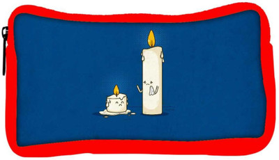 

Snoogg Eco Friendly Canvas Dying Candle Designer Student Pen Pencil Case Coin Purse Pouch Cosmetic Makeup Bag (RED) Pouch(Multicolor)