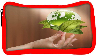 

Snoogg Eco Friendly Canvas Female Hand Holding Green Earth With A Growing Plant Student Pen Pencil Case Coin Purse Pouch Cosmetic Makeup Bag (RED) Pouch(Multicolor)