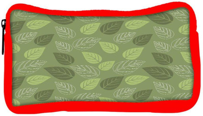 

Snoogg Eco Friendly Canvas Green Leaves Designer Student Pen Pencil Case Coin Purse Pouch Cosmetic Makeup Bag (RED) Pouch(Multicolor)