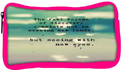 

Snoogg Eco Friendly Canvas Seeing With New Eyes Student Pen Pencil Case Coin Purse Pouch Cosmetic Makeup Bag (PINK) Pouch(Multicolor)