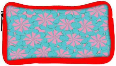 

Snoogg Eco Friendly Canvas Girly Pattern Designer Student Pen Pencil Case Coin Purse Pouch Cosmetic Makeup Bag (RED) Pouch(Multicolor)