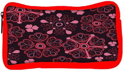 

Snoogg Eco Friendly Canvas Floral Red Designer Student Pen Pencil Case Coin Purse Pouch Cosmetic Makeup Bag (RED) Pouch(Multicolor)
