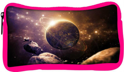 

Snoogg Eco Friendly Canvas Abstract Planet Designer Student Pen Pencil Case Coin Purse Pouch Cosmetic Makeup Bag (PINK) Pouch(Multicolor)