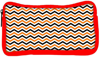 

Snoogg Eco Friendly Canvas Abstract Colorful Strips Designer Student Pen Pencil Case Coin Purse Pouch Cosmetic Makeup Bag (RED) Pouch(Multicolor)