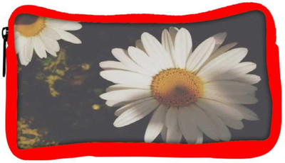 

Snoogg Eco Friendly Canvas White Sunflowers Student Pen Pencil Case Coin Purse Pouch Cosmetic Makeup Bag (RED) Pouch(Multicolor)
